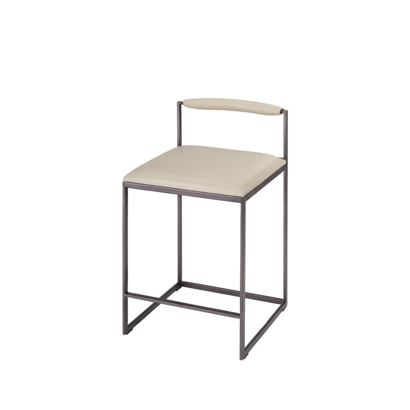 Bradbury Upholstered Bar Stool, Cream