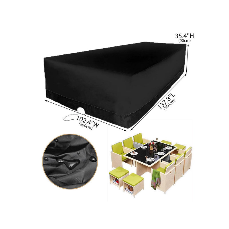 Housse de protection pour très grand lit King Do Way, 350 x 260 x 90 cm 600d pour 10 à 14 sièges