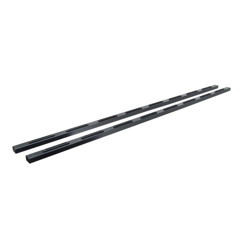 72" Fortress Pure View Stair Rod Set, Black
