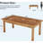 70" Farmhouse Computer Desk With Legs, Executive Desk With Thickened Frame