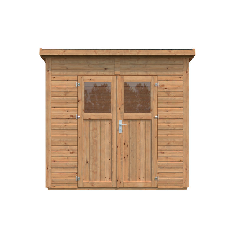 8 ft. x 6 ft. Nordic Spruce Wooden Lean-To Storage Shed with Double Doors