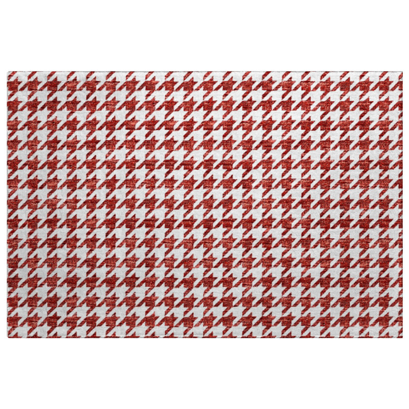 Tapis à poils longs de première qualité ADS137, Rouge, 2 pi 6 po x 3 pi 10 po
