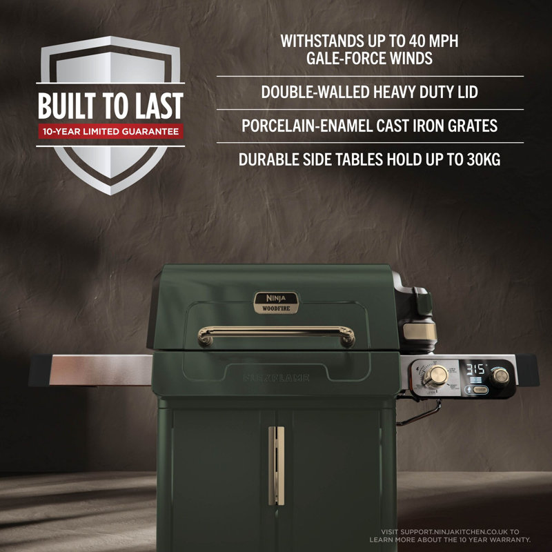 Ninja FlexFlame Outdoor Cooking System PG301, Green