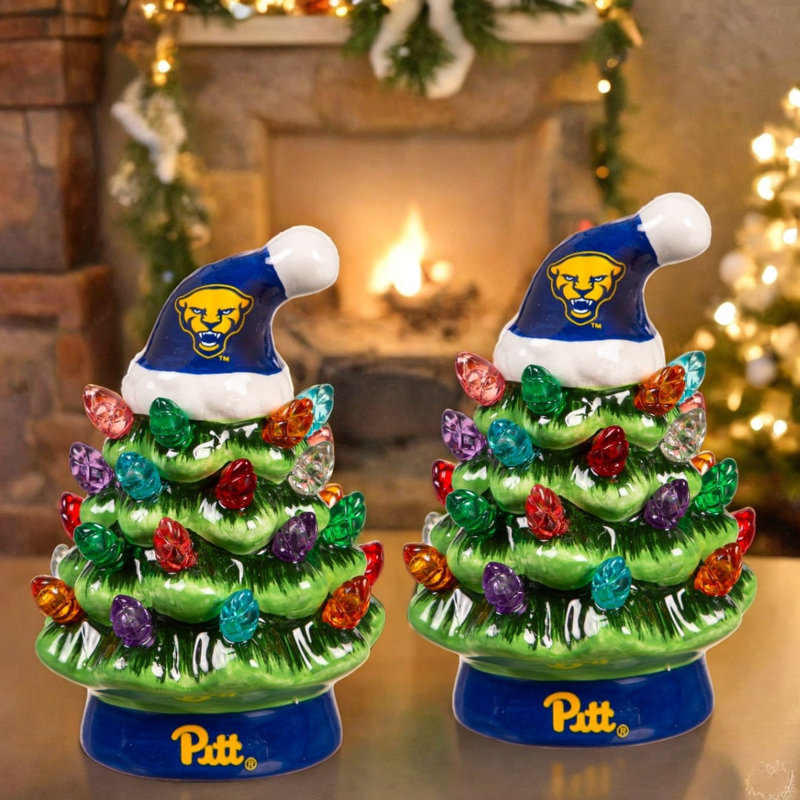 Mini arbre de Noël de table 4 po à DEL, Université de Pittsburgh