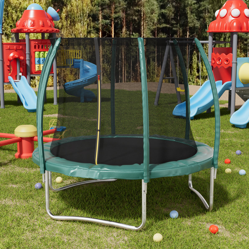 Freeport Park 183cm Round with Safety Enclosure Kid / Toddler Trampoline