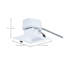 13.5W Field Selectable LED 4-Inch Commercial Downlight Dual Dimming Square 120-347V