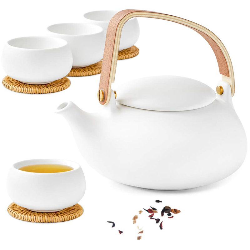 Ebern Designs Reya 800ml Teapot Set
