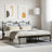 vidaXL Bed Frame Powder-Coated Steel Single Modern Bed Frame-958735320-958735322