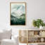 Woodland Forest Landscape Green Mountain Nature Scene Modern Decor Large Frame, impression sur toile, art mural-73333570-73333571-119395184