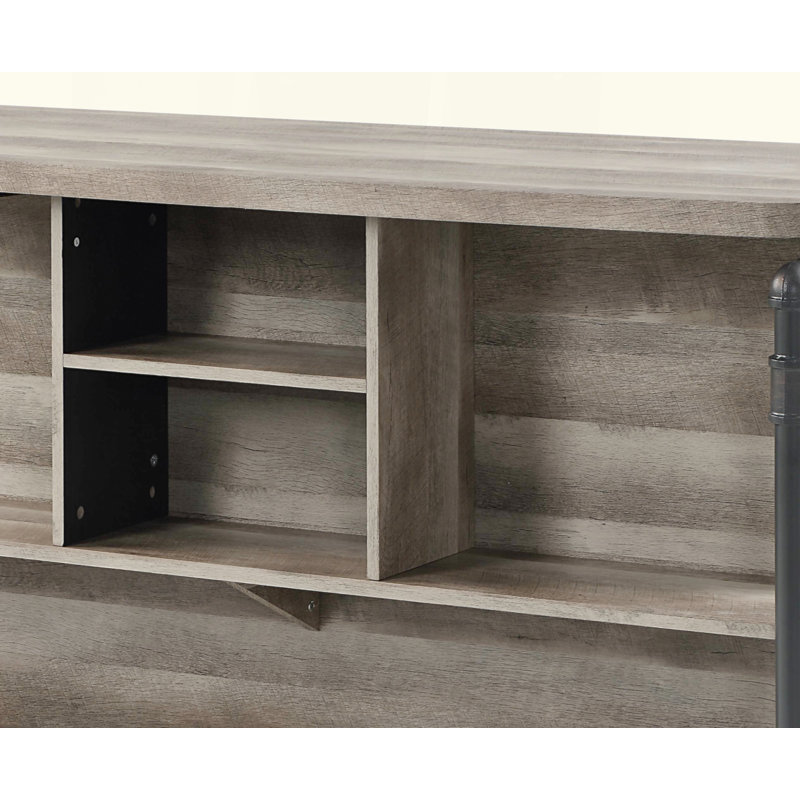 Antique Oak & Sandy Grey Finish Counter Height Table