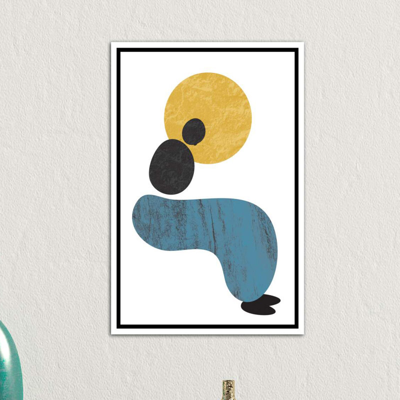« abstract lady » par flatowl-impression sur image, Toile blanche encadrée, H 48 po x l 32 po x P 1,5 po