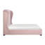 Lit double en placage de bois rose
