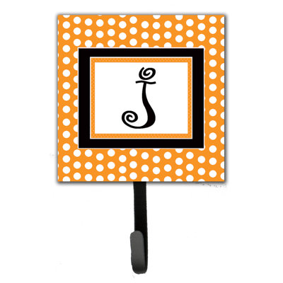 Porte-laisse coussin monogramme et crochet mural