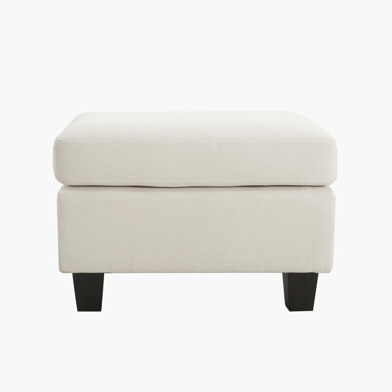 Tabiatha 24" Rectangle Standard Ottoman, Beige