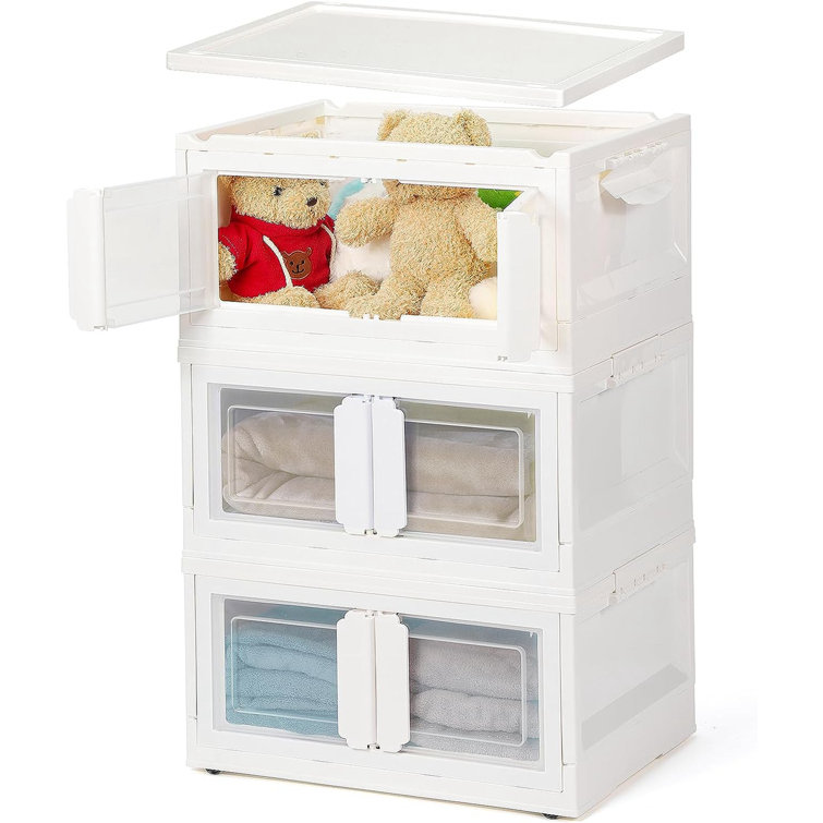 Rebrilliant Mackennah 3 Drawer Stackable Drawer | Wayfair