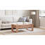 Andover Solid Wood Sled Coffee Table with Storage