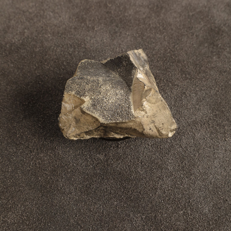 Sagebrook Home 2-Pieces Harare Suede Boxes With Stone Knob, Gray