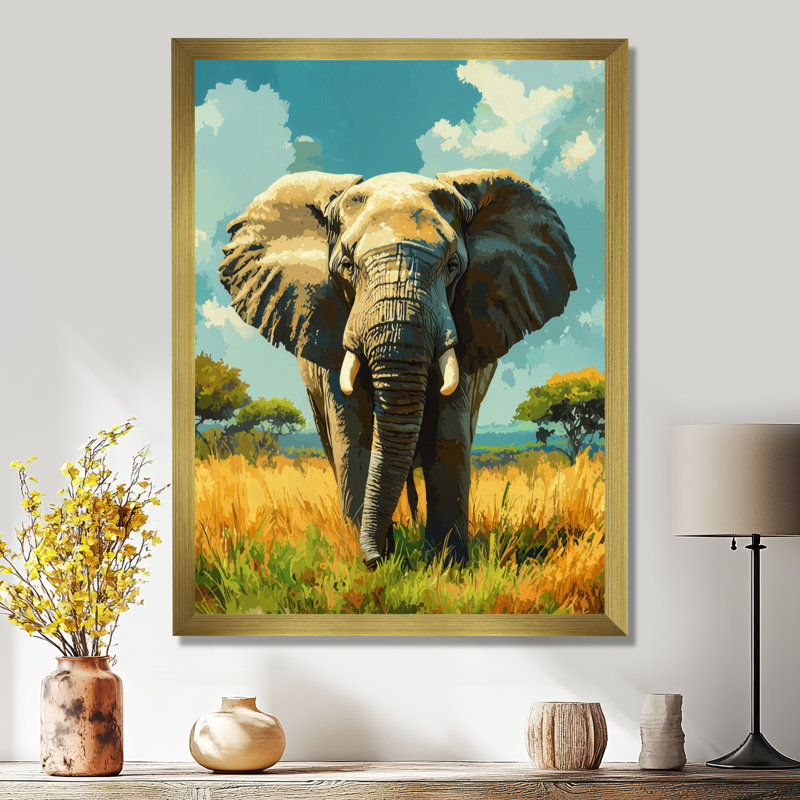 Inman - Animals Wall Art Prints, H 20 po x l 12 po, Reproduction encadrée sans passe-partout, Doré