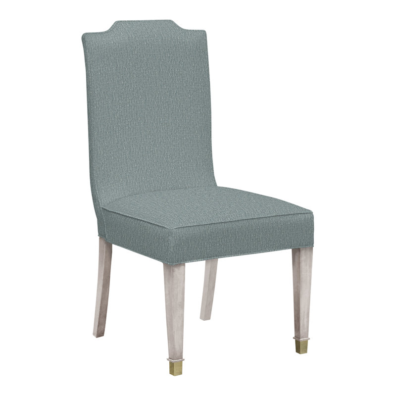 Travis By Michael Weiss Dining Chair, Dove Gray, Navada Blue, No