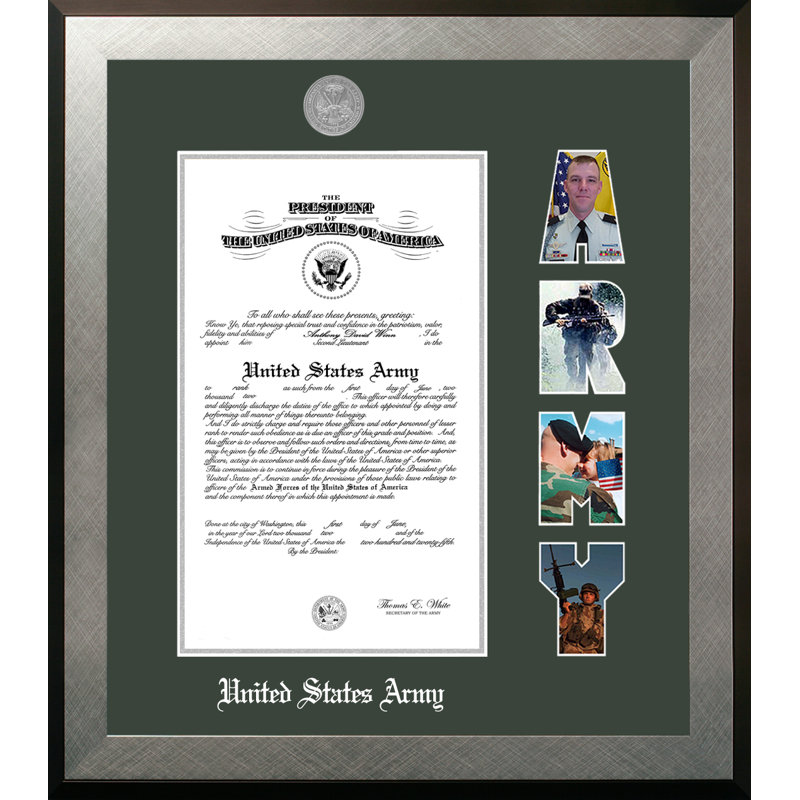 Army Certificate Honors Picture Frame, 8" x 10"