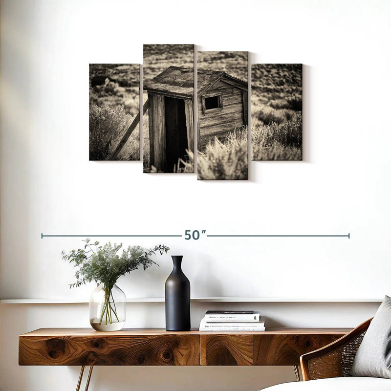 Lilie Ghost Town Outhouse I, 22" H x 36" W