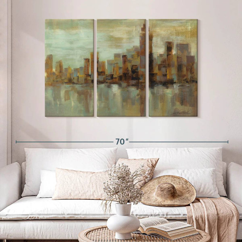 Sireci Misty Day In Manhattan, 32" H x 50" W