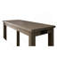 Ensemble de table de salle à manger 3 pièces de style transitionnel 1X Table 2X Tabouret Siège rembourré Garniture cloutée Port USB Finition grise et grise brossée-1942403010-1942403020