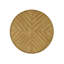 Table de bout ronde 22 pouces à deux tons, table d'appoint en bois massif avec tablette, table de coin de salon facile à assembler