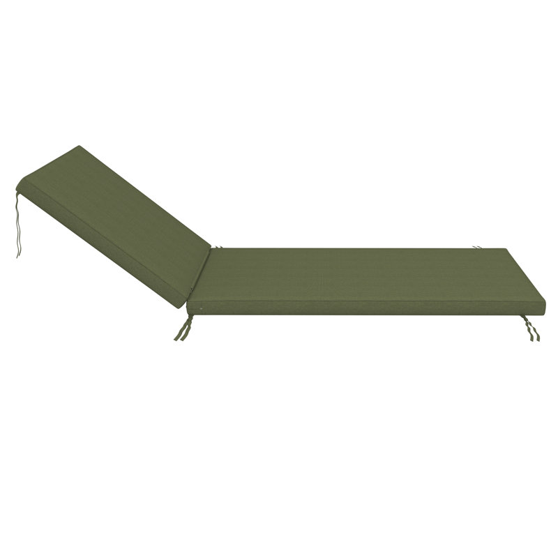 Sunbrella® Outdoor Chaise Cushion, 26" W x 80" D, Sunbrella® Canvas Fern