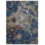 Odyssey Post Modern Organic Abstract Hand-Knotted Wool/Silk Purple Blue Green Designer Area Rug / Rug Size: Rectangle