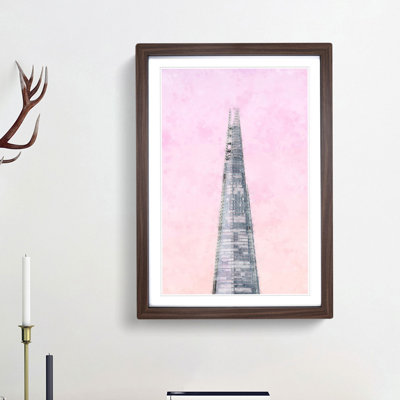 The Shard Building in London - Picture Frame Painting Print