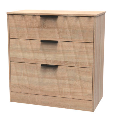 Besmir 77cm W 3 - Drawer Chest of Drawers