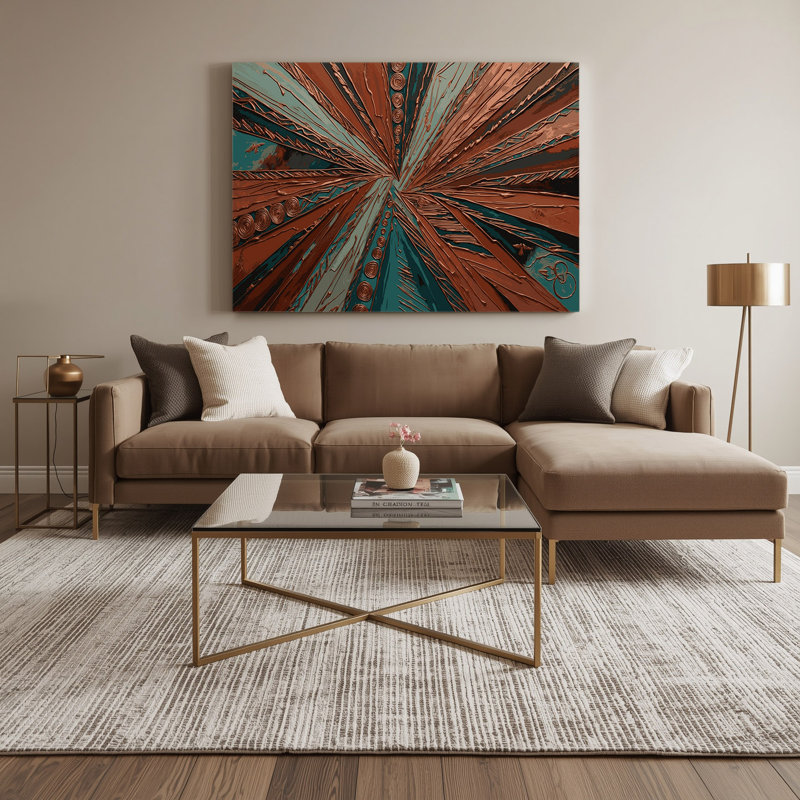 Art mural sur toile, "Southwestern", H 12 po x l 18 po