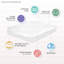 Surmatelas moelleux imperméable hypoallergénique en duvet synthétique-1048160208