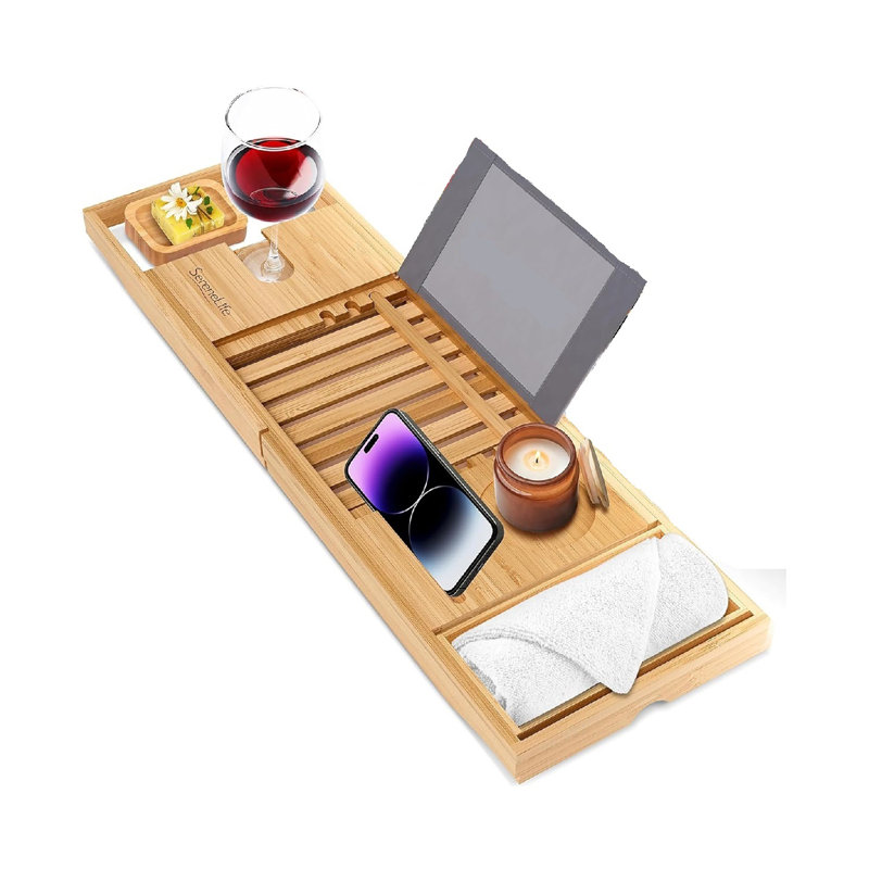 Bamboo Bathroom Accessory Tray