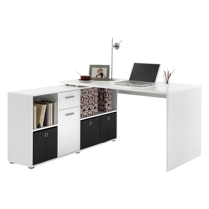Elizabeth 2 Piece Writing Desk Office Set, White