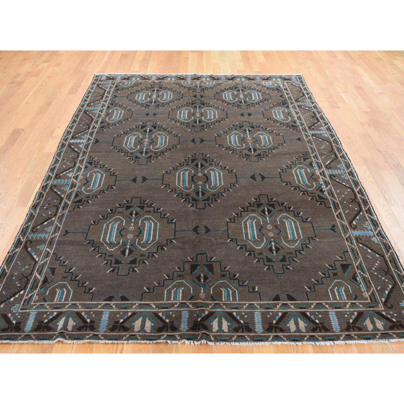 Tapis unique en laine nouvel âge 6 pi 8 po x 9 pi 9 po Soniyah