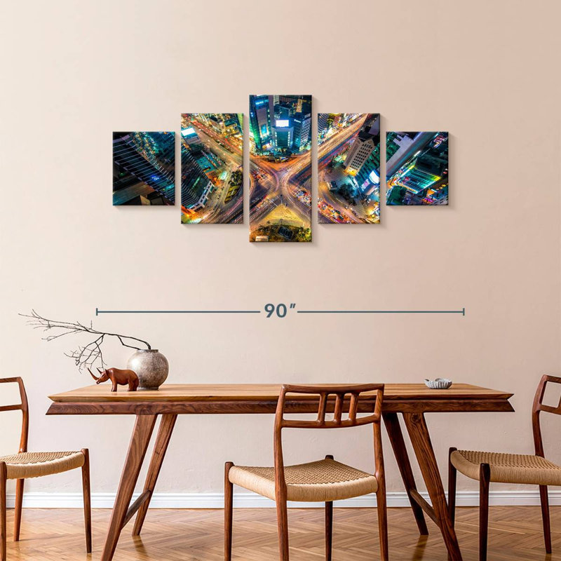 Seoul Interstection, 36" H x 80" W
