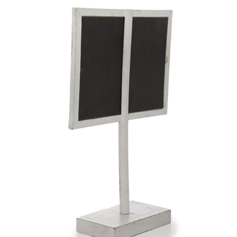 Tableau noir en bois, H 1 pi 5 po x l 0,75 pi, Blanc vieilli