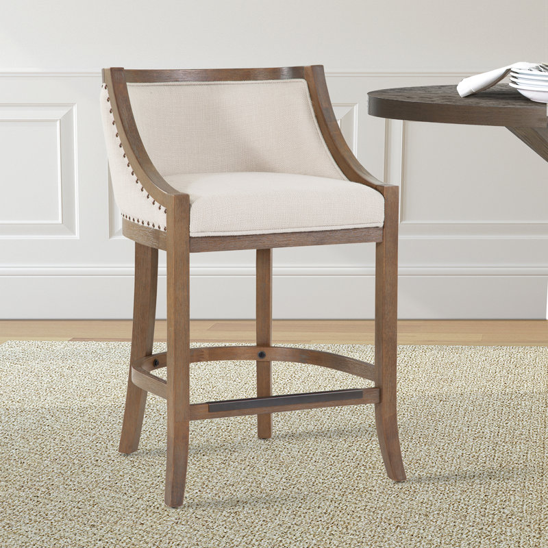 Armann Oversized Stool, Counter Stool (26" Seat Height)