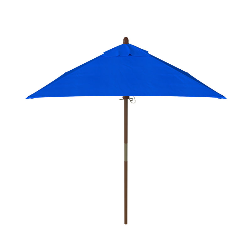 Parasol de marché 6 pi Nicodem, Toile Sunbrella® bleu pacifique