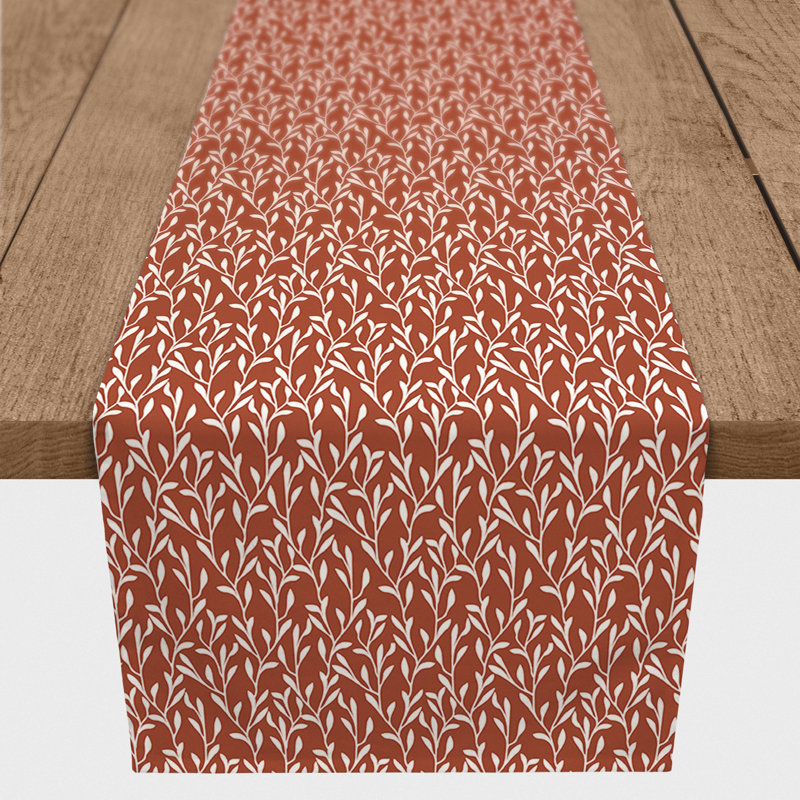 Chemin de table Courtlin, 90 po x 16 po, Brun