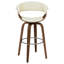 Tabouret de bar pivotant en noyer-877583993