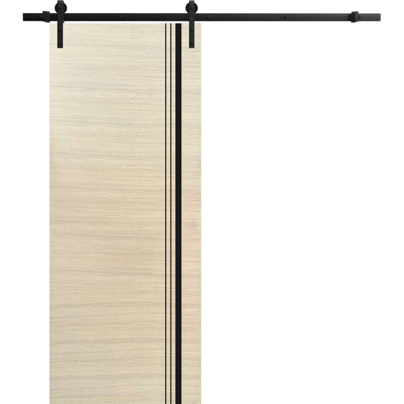 Porte de grange en bois massif massif, 36 po x 96 po