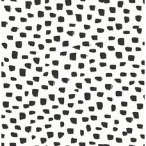 Black Dots Fabric Wallpaper and Home Decor  Spoonflower