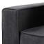 Chaise d'appoint grise avec coussins polyvalents et dossier de siège confortable au design élégant