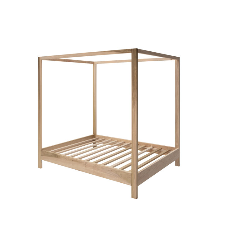 Khwaja Acadia Solid Wood Four Poster Bed, Full