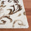 Tapis en laine / coton touffeté à la main Berman ivoire / chocolat-161882040