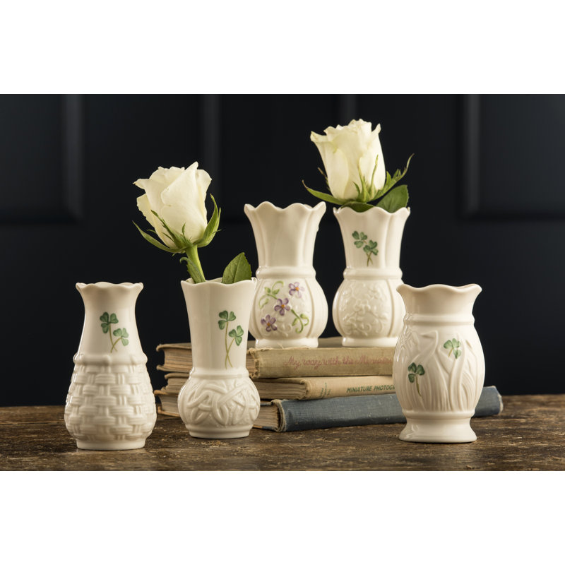 Vase de table en porcelaine blanche 4 "Blairmore