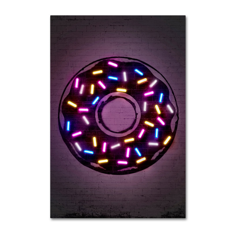 Magar Magar «Donut», reproduction d'impression sur toile tendue, H 47 po x l 30 po